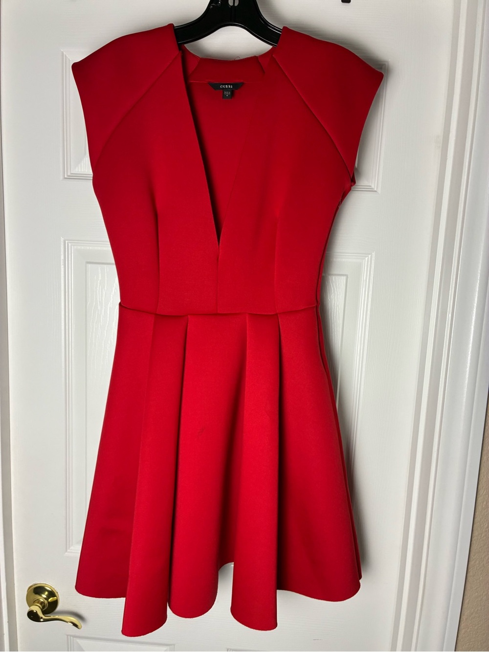 Guess Red Fit-and-Flare Mini Dress